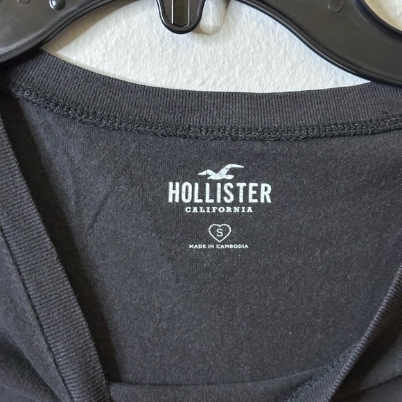 Hollister‎ Women Logo Gray crop Top size Small - Picture 3 of 6